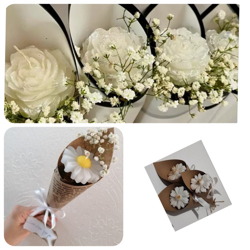 انواع شمع گل شاخه ای و باکس قابل سفارشه